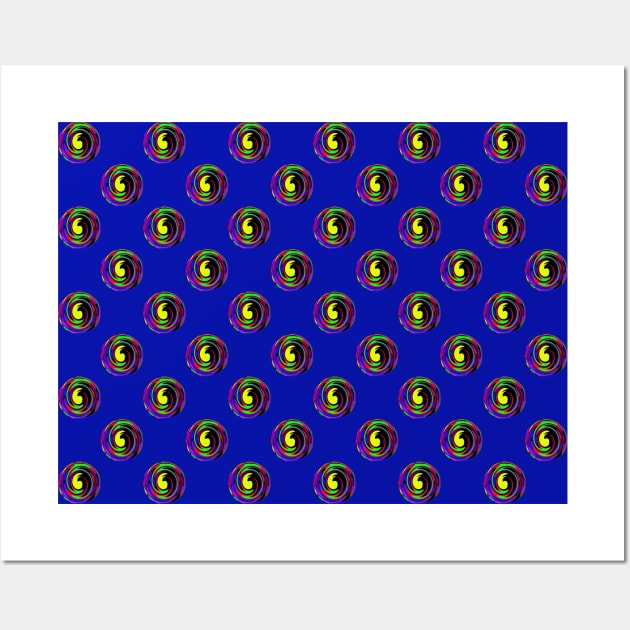 Twister Spinning Ball Pattern Wall Art by The Black Panther